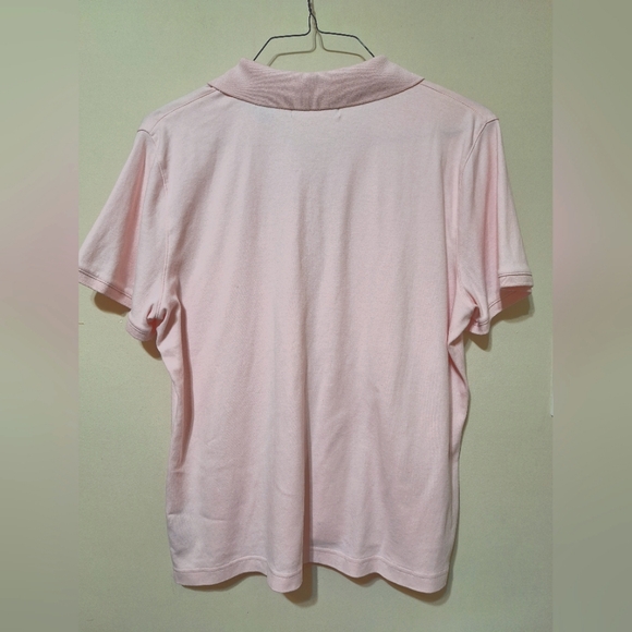 Liz Claiborne XL pink polo shortsleeve shirt embroidered logo - Picture 6 of 6